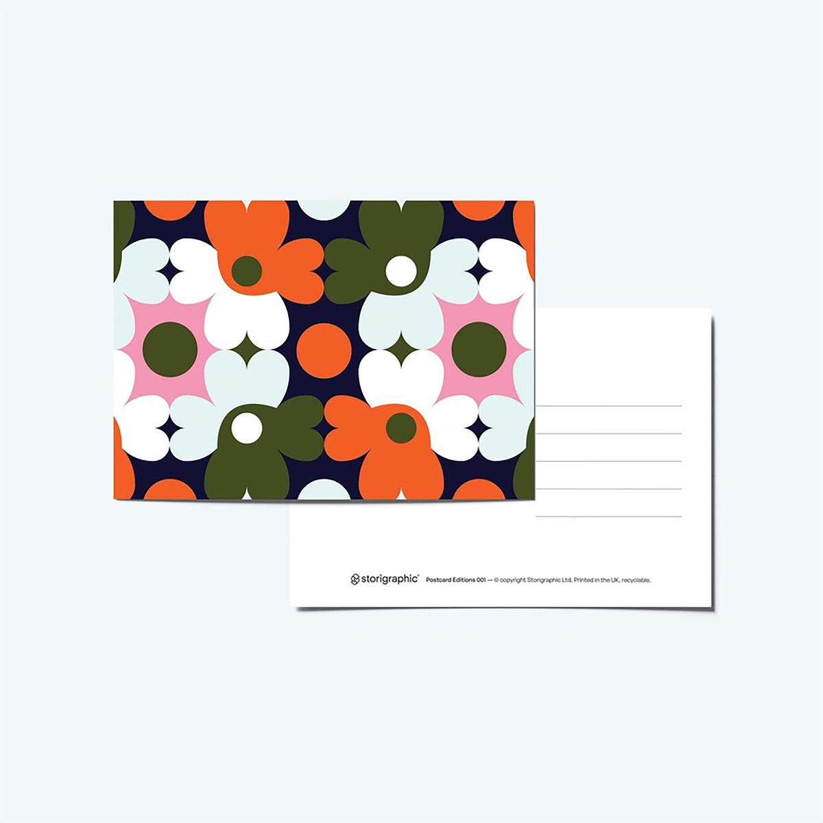 Geometric Postcard Book