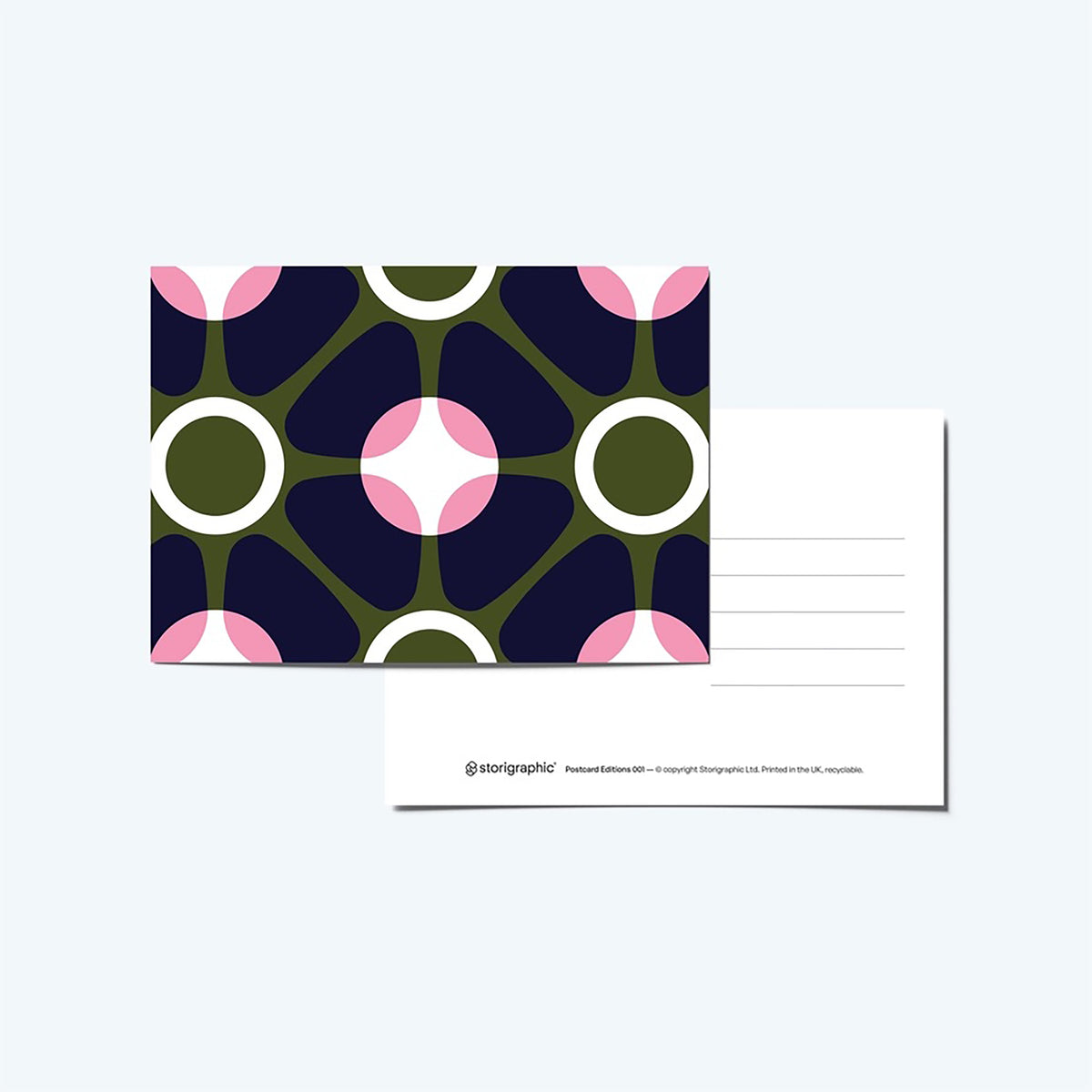 Geometric Postcard Book