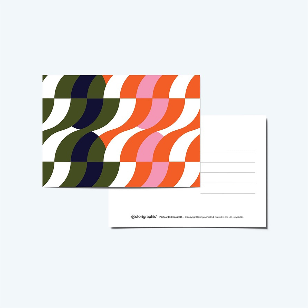 Geometric Postcard Book