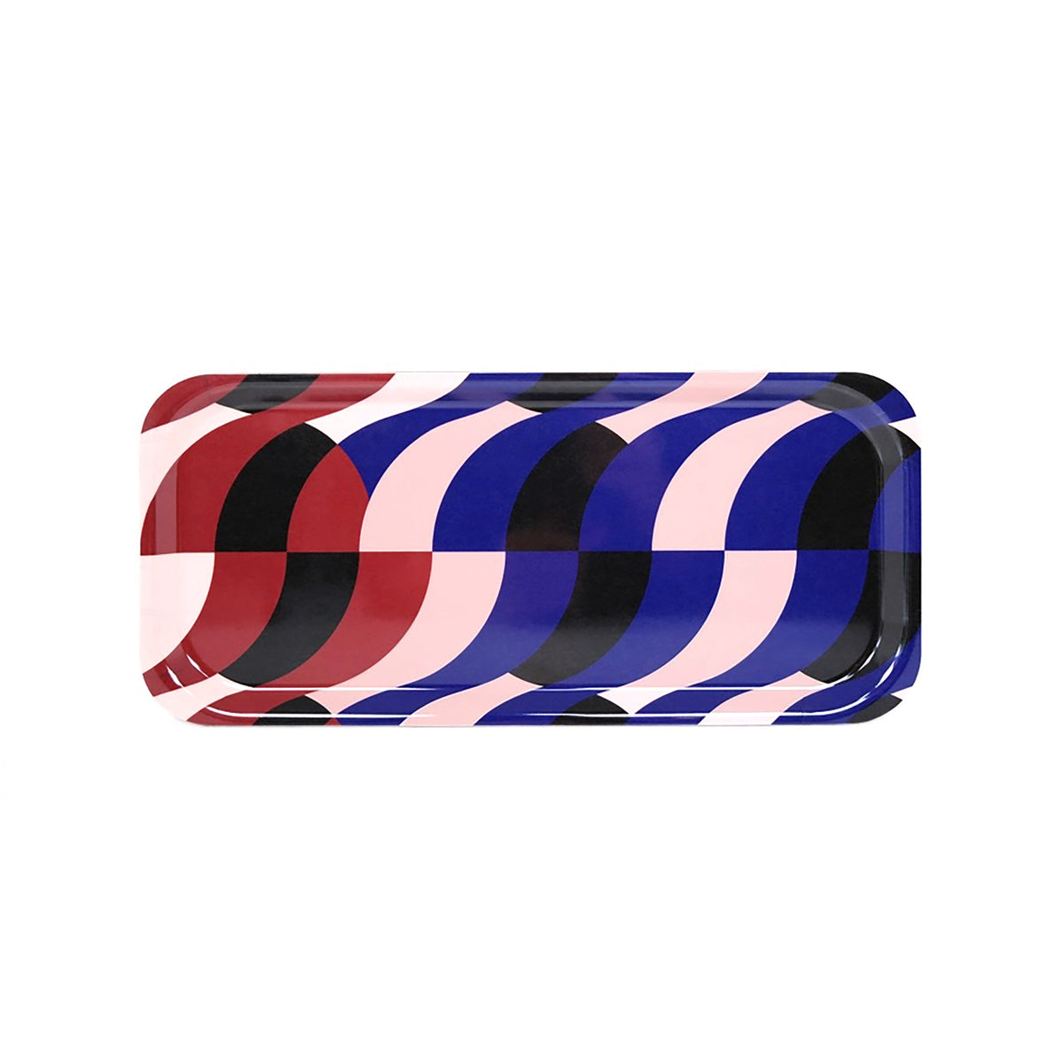 Serving Tray - Burgundy & Navy