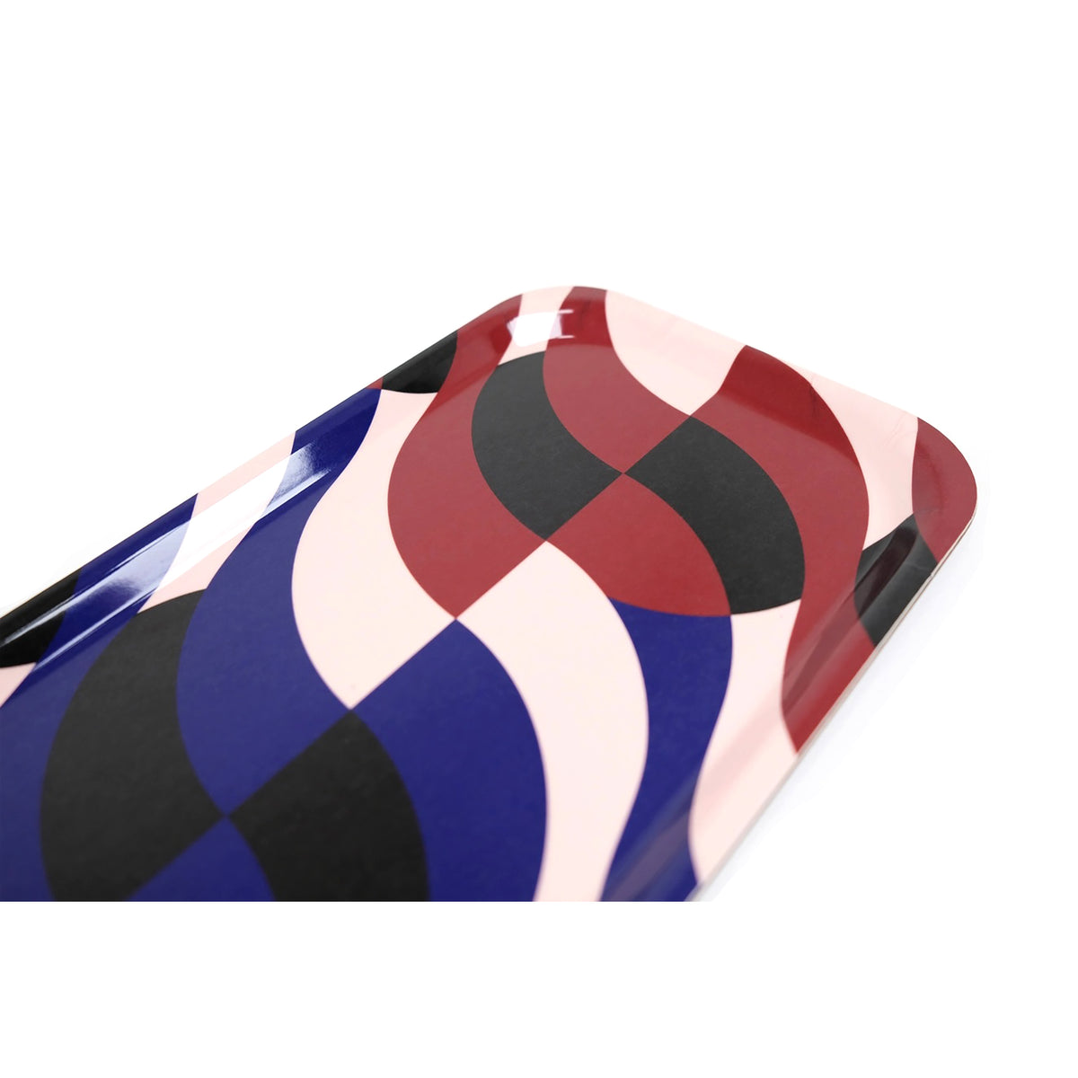 Serving Tray - Burgundy & Navy