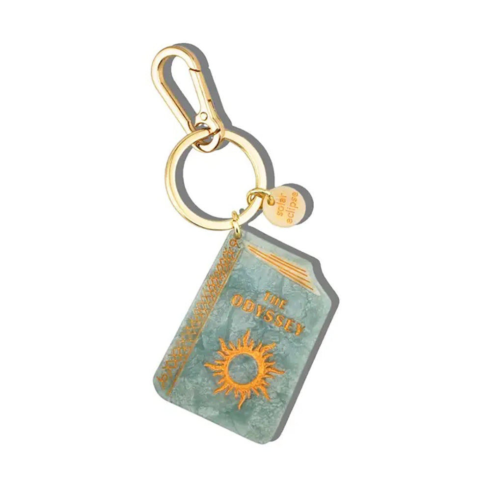 Hand-Painted 'The Odyssey' Book Bag Charm Keychain