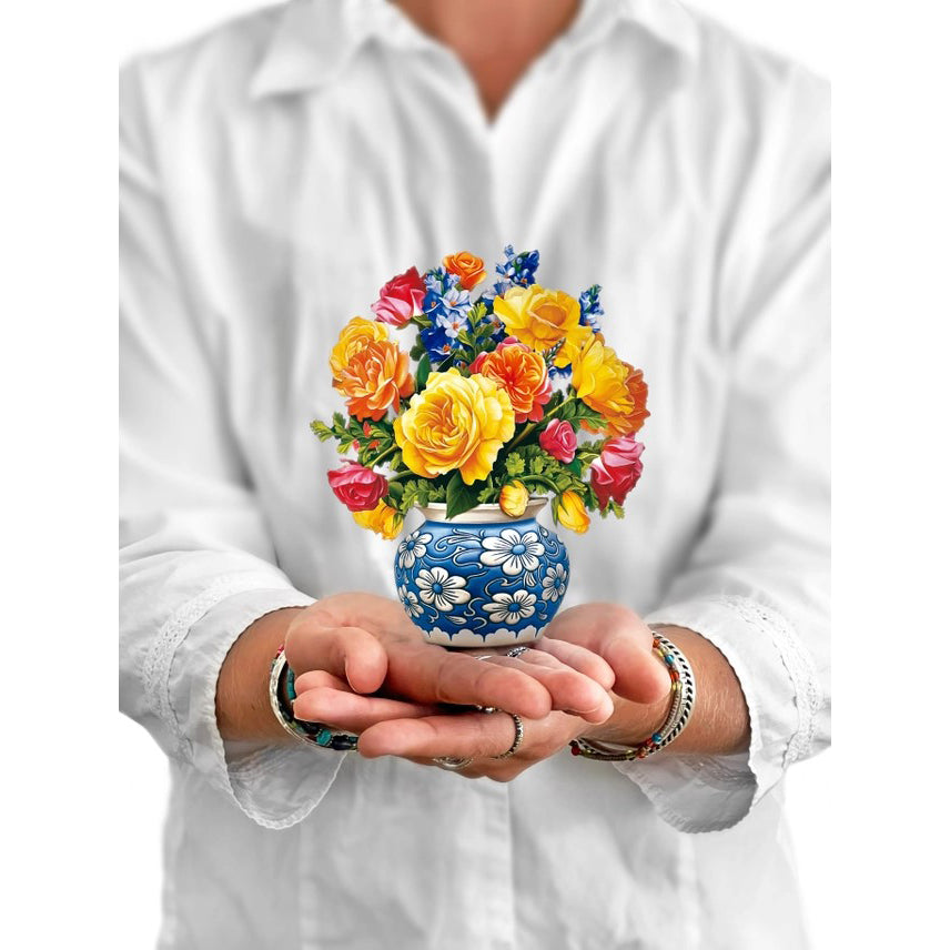 Mini Sorbet Roses Pop-Up Notecard - Getty Museum Store