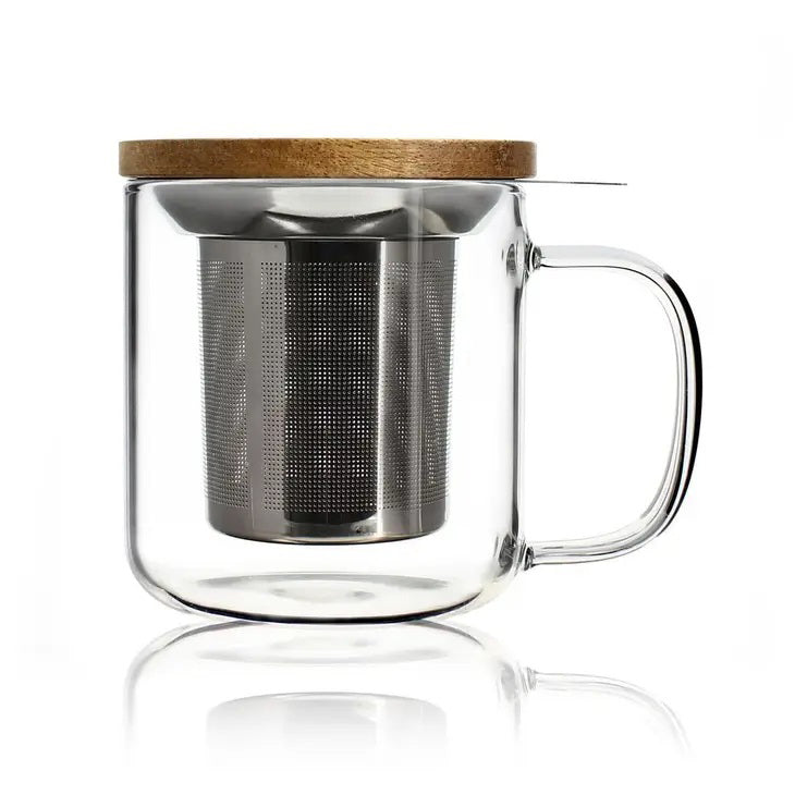 Glass Iced Tea Maker 40 oz with Nylon Strainer – Churchill's Fine Teas