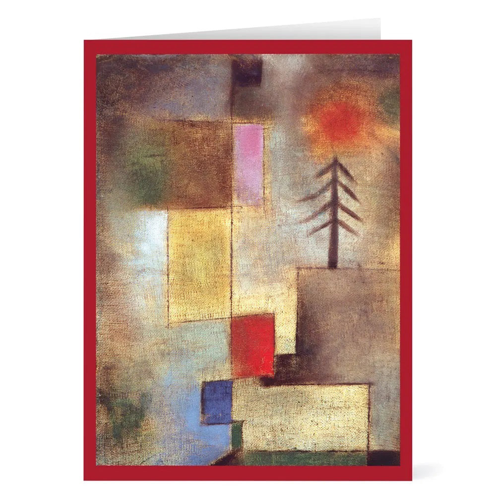 Boxed Holiday Cards Klee: Little Painting with Pine Tree