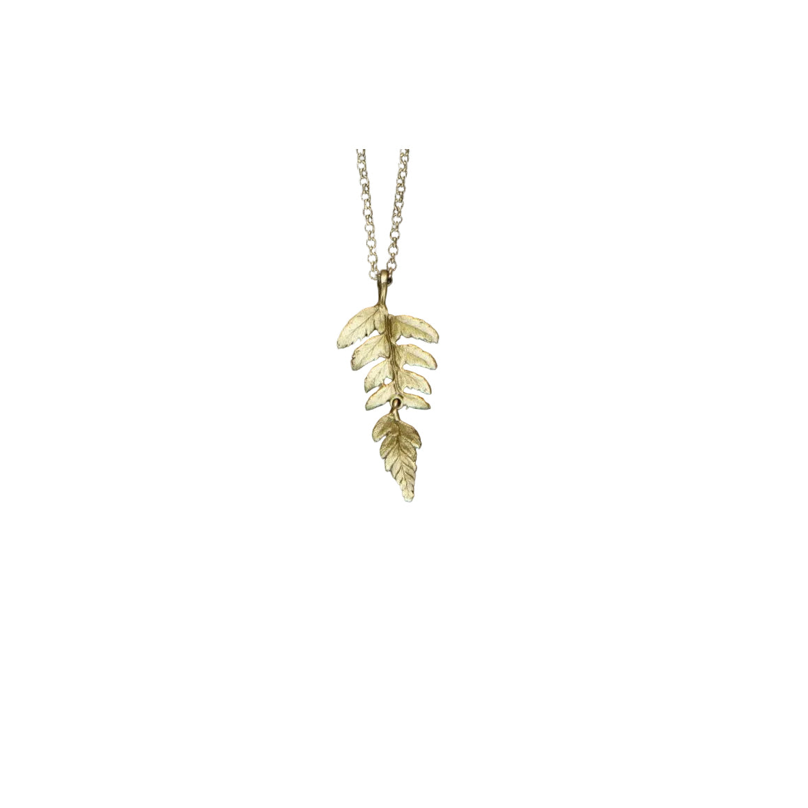 Fern Chain Pendant Necklace