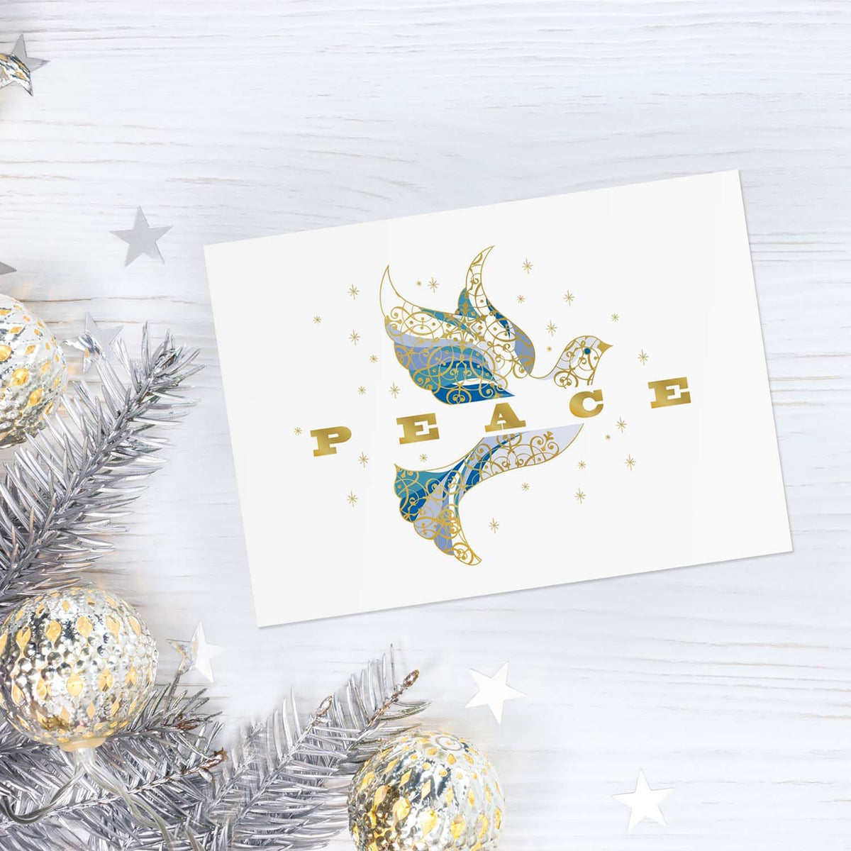 Elegant Dove Boxed Holiday Notecards