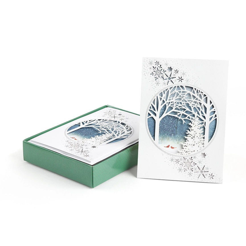 Winter Trees and Cardinals Boxed Holiday Cards