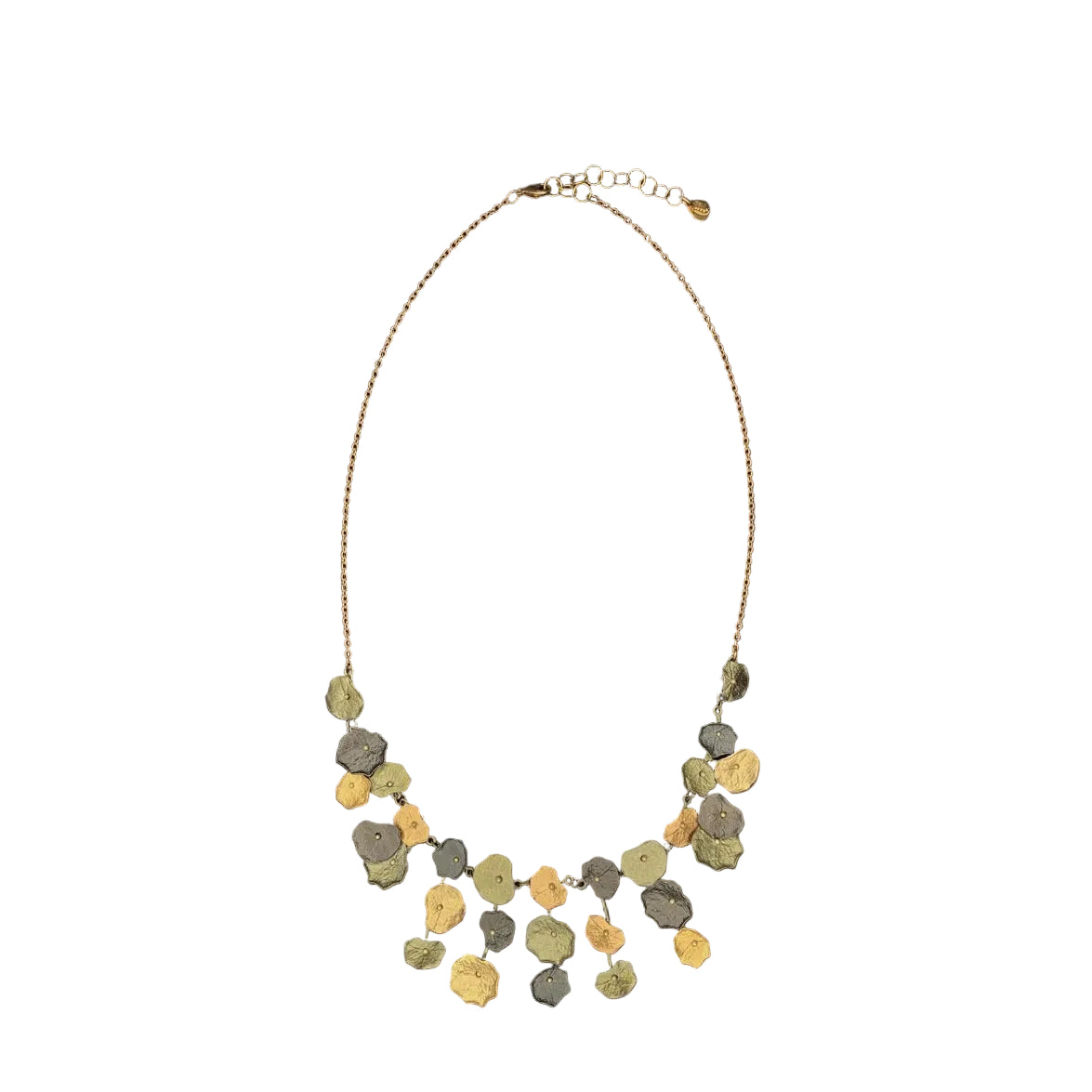 Necklace with round, multicolored designs