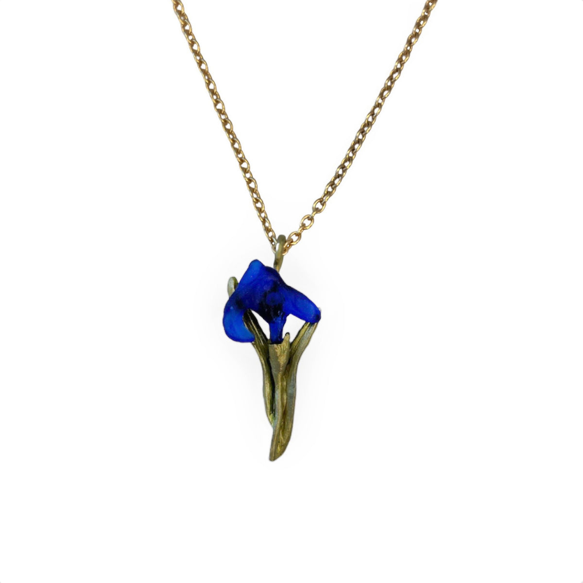 Iris Glass Pendant Necklace