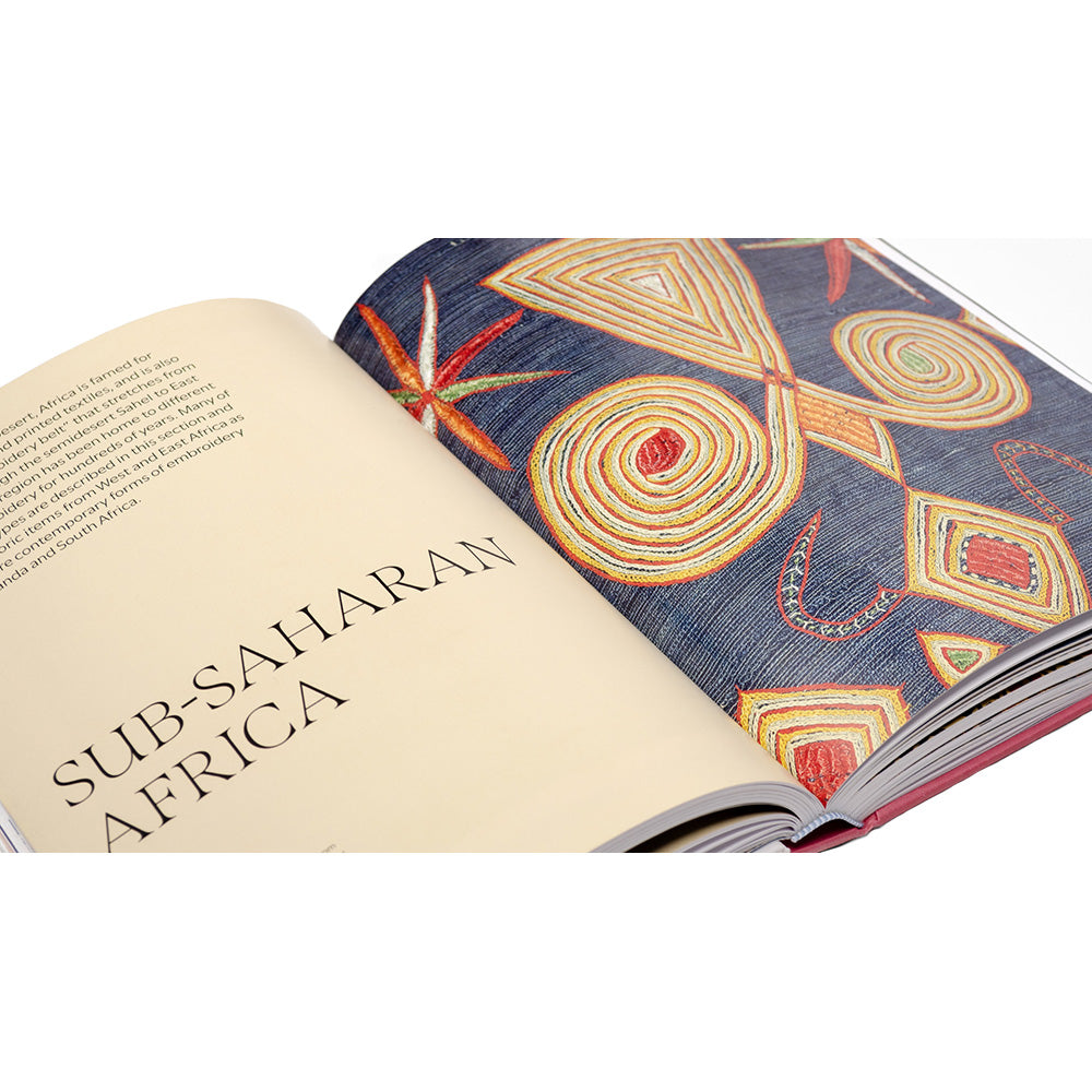 Open book with 'Sub-Saharan Africa' text and a decorative design on a white background