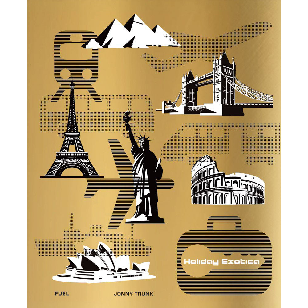 Book cover for PUB Holiday Exotica: Around the World in Vintage Holiday Brochures