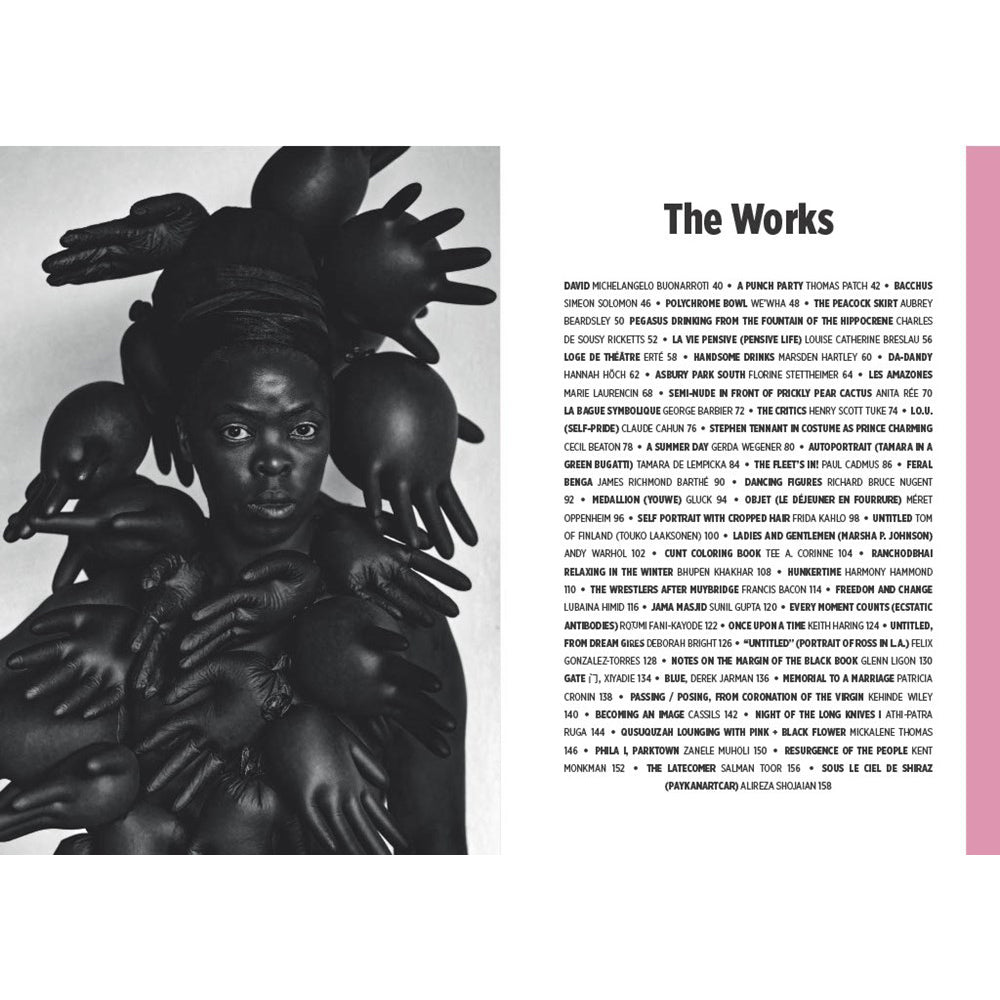 Book cover of 'The Short Story of Queer Art' with two figures by a body of water.