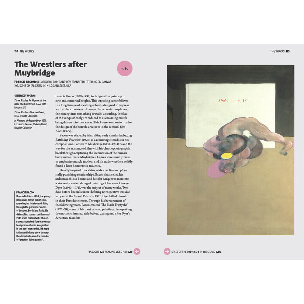 Artistic depiction of two figures wrestling with text on a white background