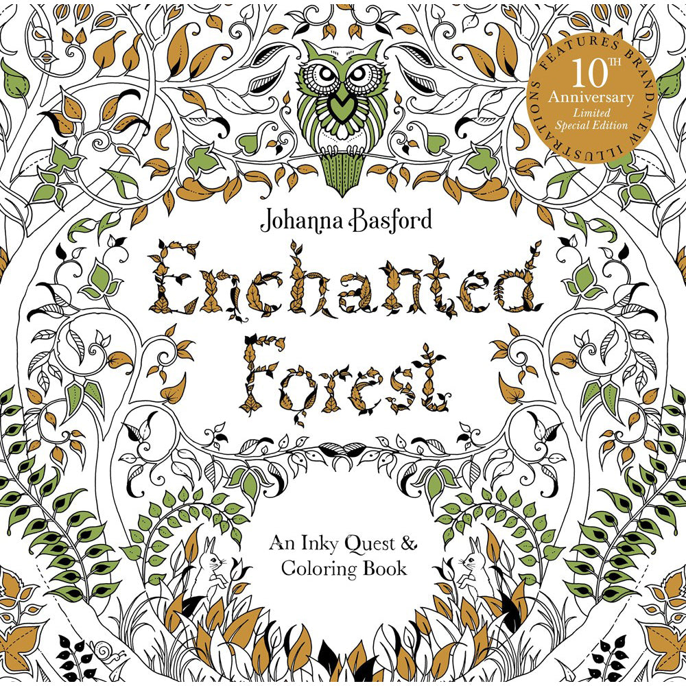 Enchanted Forest Coloring Book: 10th Anniversary Limited Special Edition
