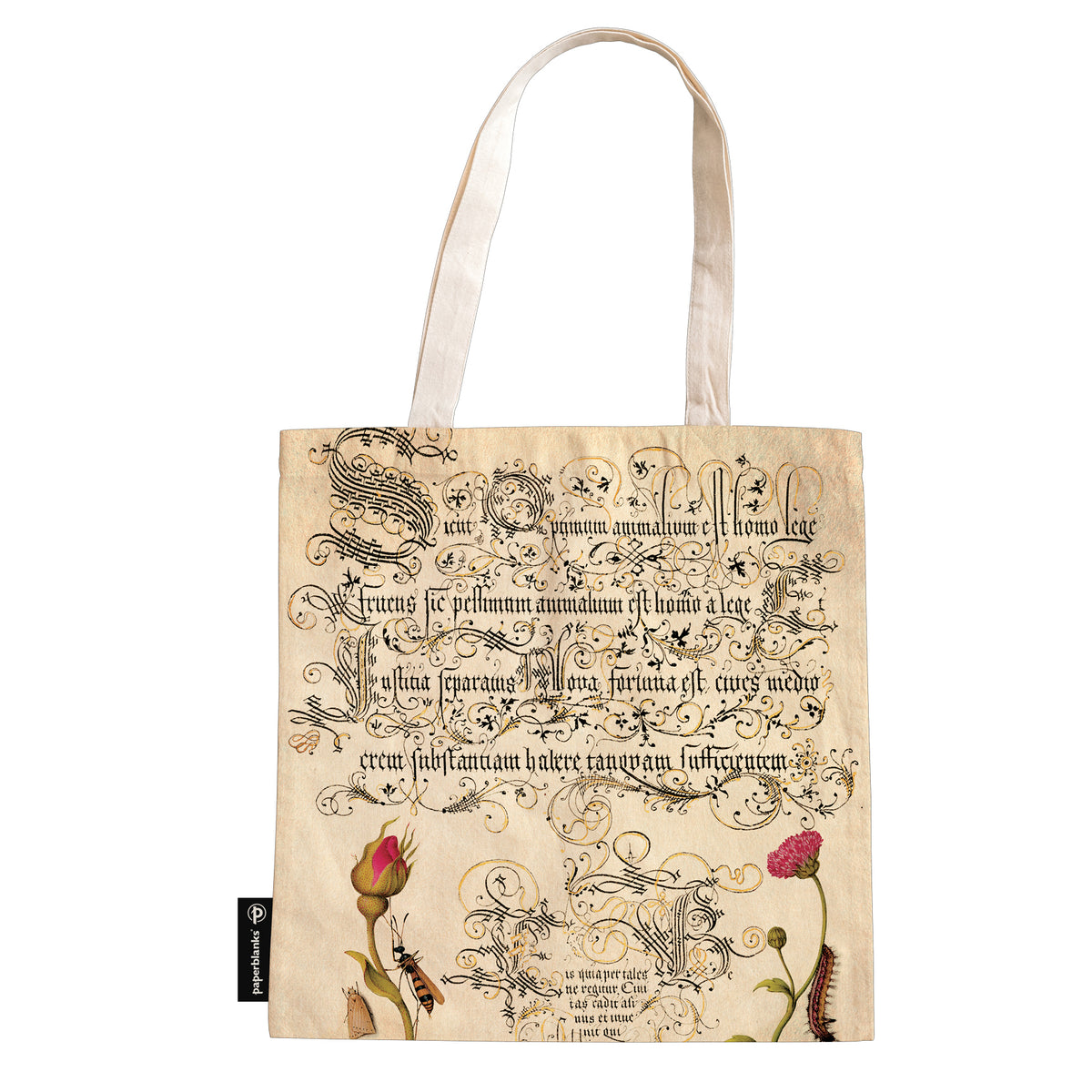 Flemish Rose Canvas Tote Bag