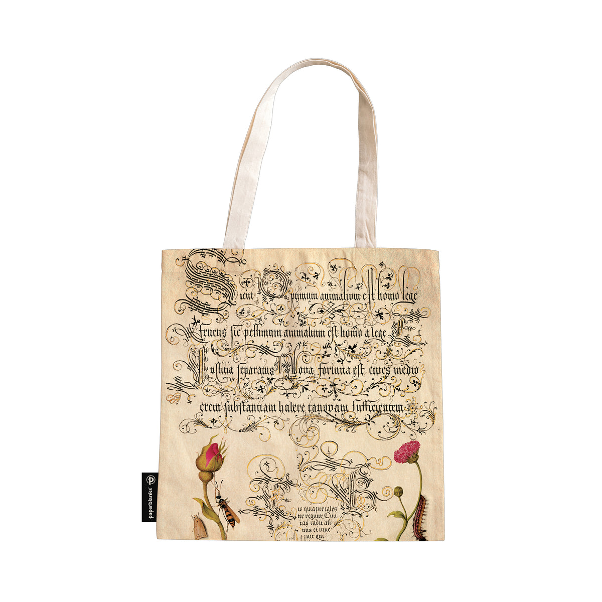 Flemish Rose Canvas Tote Bag