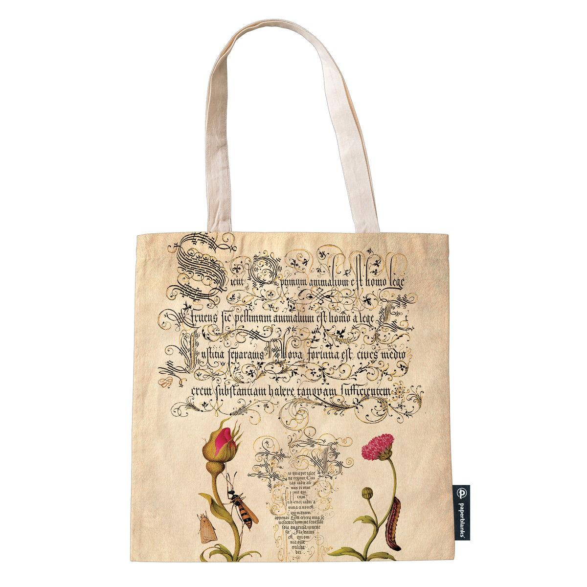 Flemish Rose Canvas Tote Bag