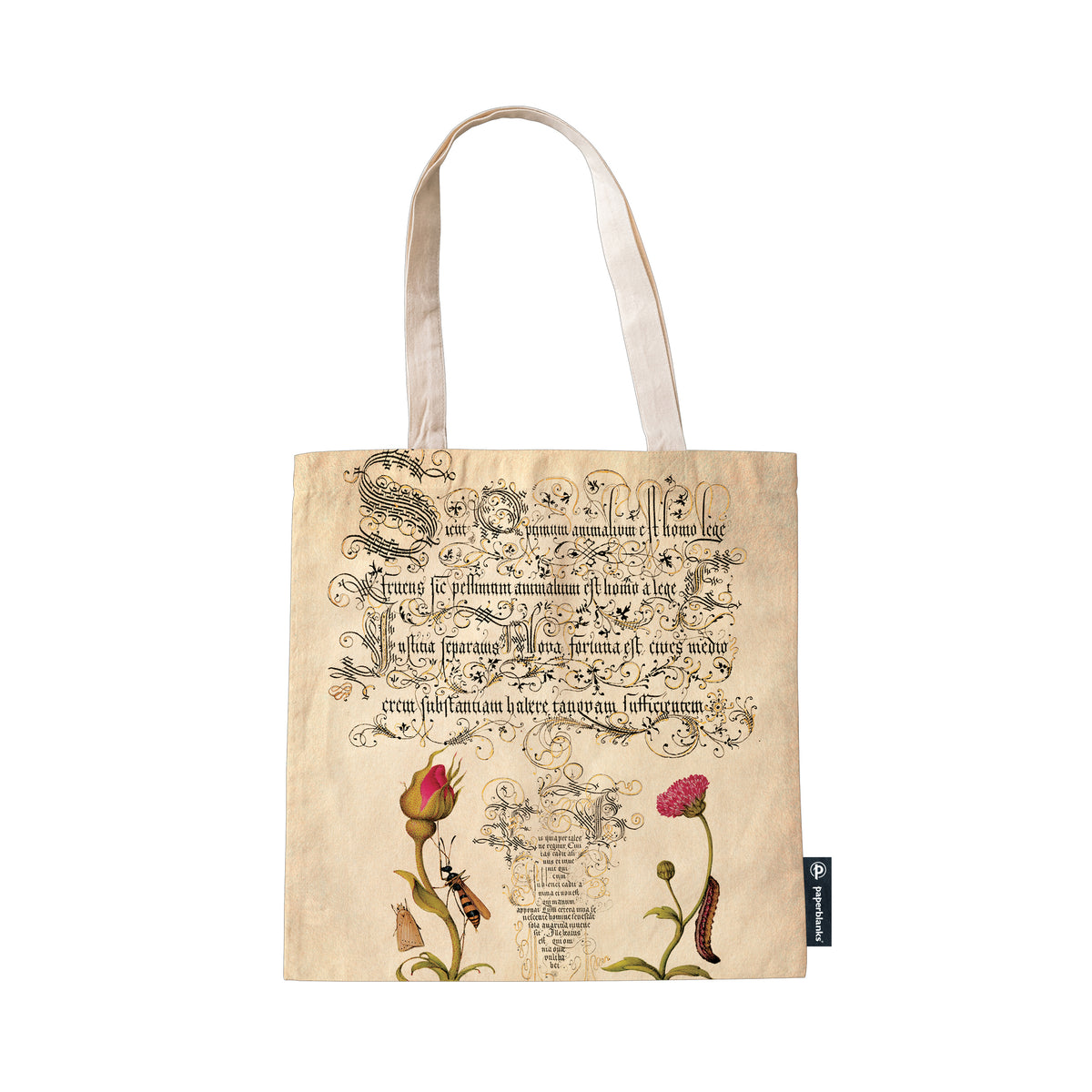 Flemish Rose Canvas Tote Bag