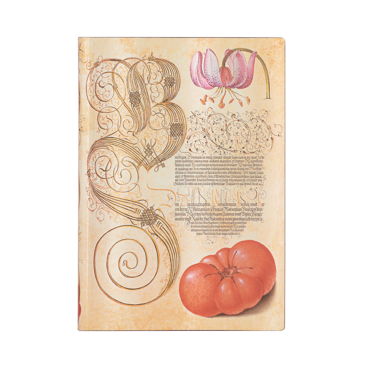 Midi Lined Journal - Lily and Tomato