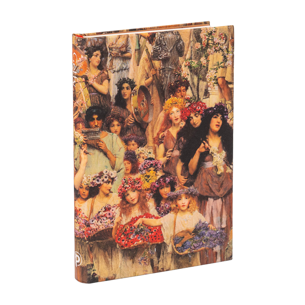 Notebook with vintage-style illustration of women and children on the cover