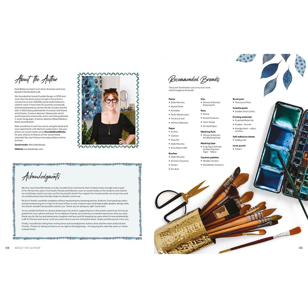 Creative Abstract Mixed Media: The Beginner&#39;s Guide to Expressive Painting with Watercolor and More