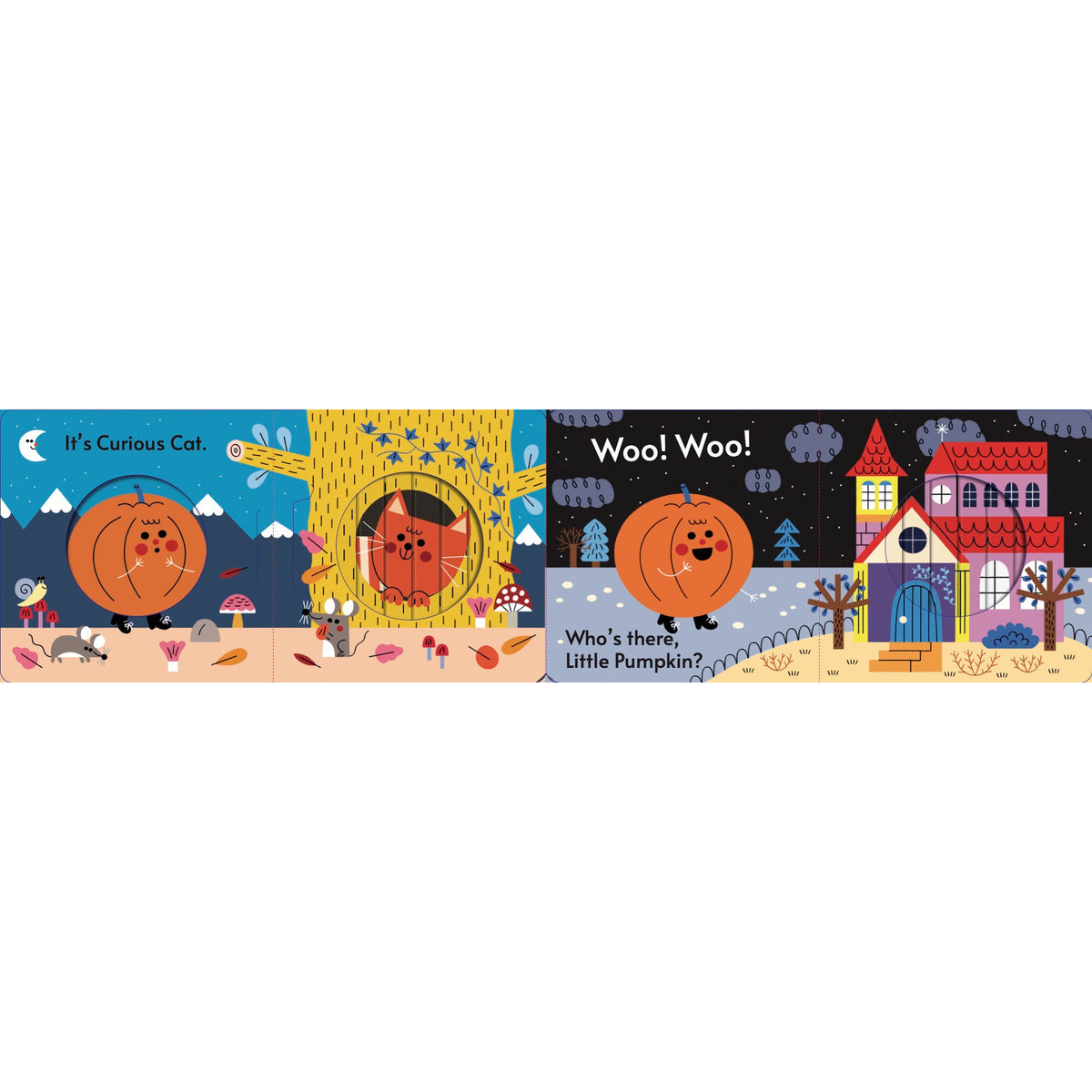 Interior page from Who's There, Little Pumpkin?
