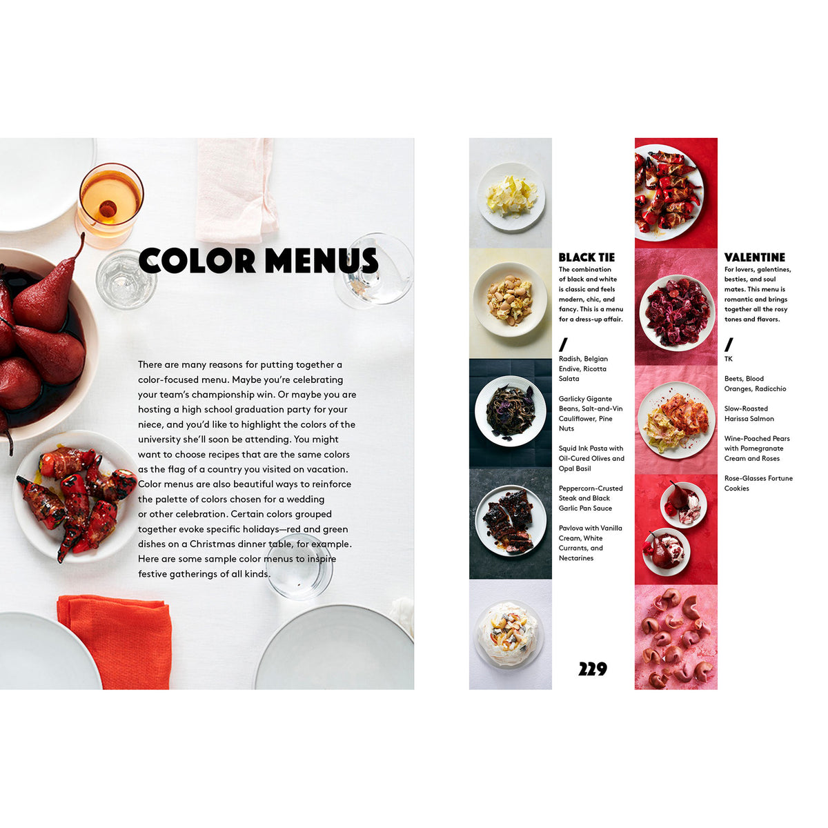 Interior image from the book Cook Color: A Rainbow of 100 Recipes