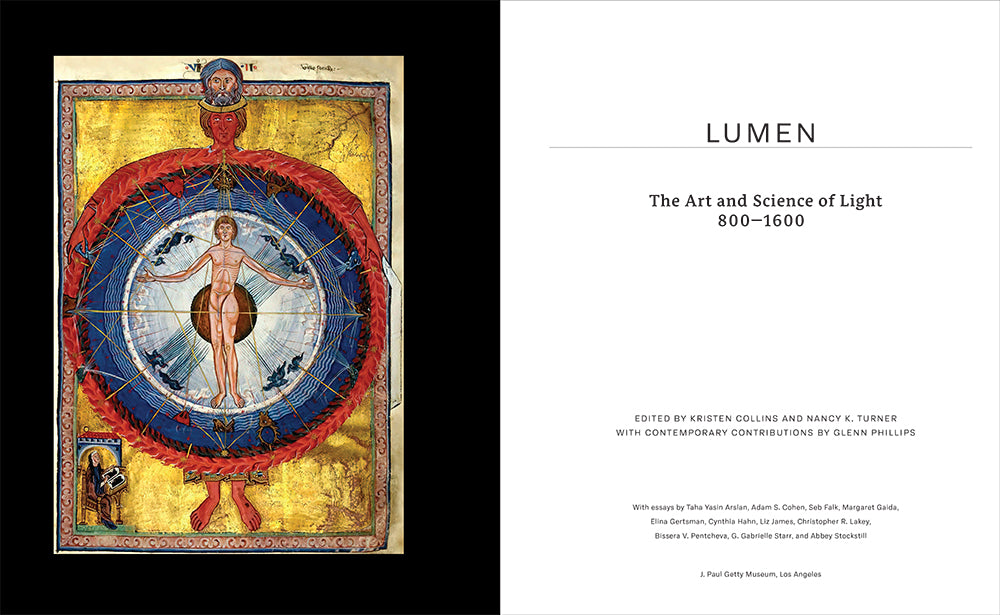 Cover of the book 'Lumen: The Art and Science of Light, 800–1600' showing a colorful light spectrum with the title and authors' names.