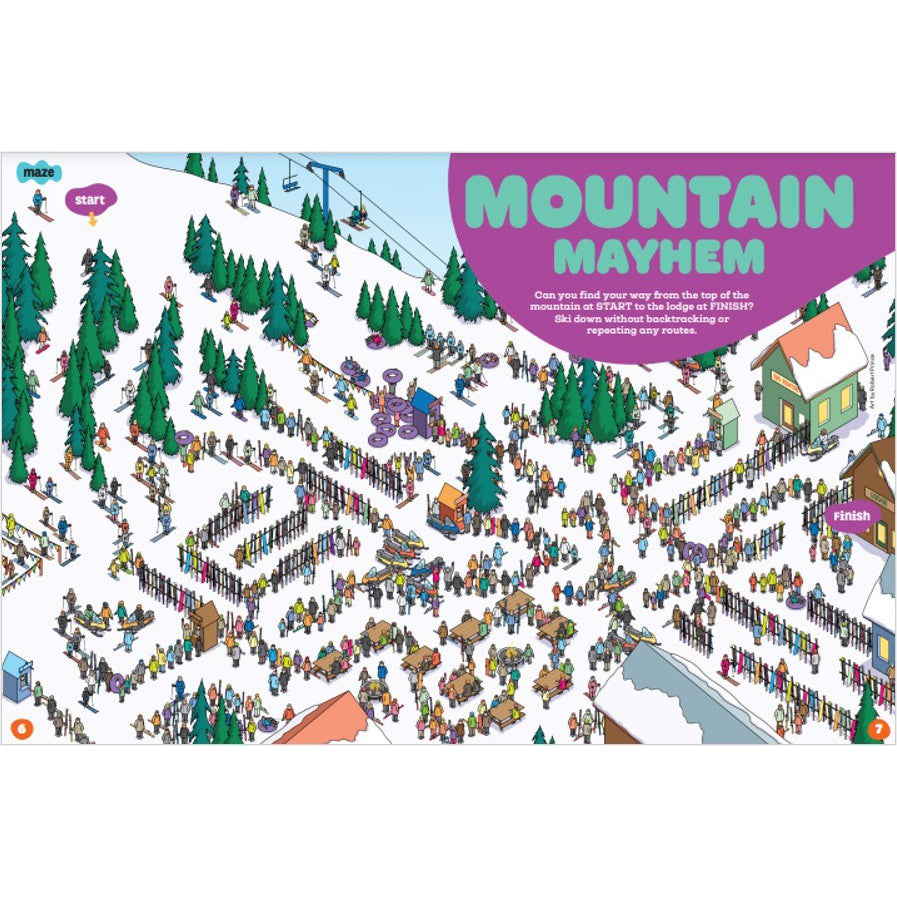 Book cover of 'Super Hard Christmas Puzzles' by brainPLAY with reindeer illustrations.