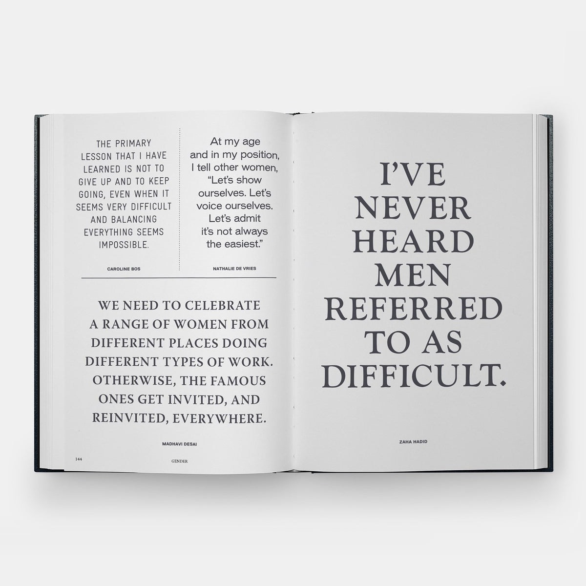 Interior page from My Favorite Material Is Light: & Other Quotes by Architects