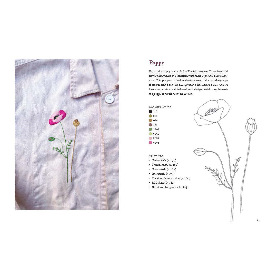 Interior page from Flowers, Fields and Forests: Simple Embroidery Projects Inspired by Nature