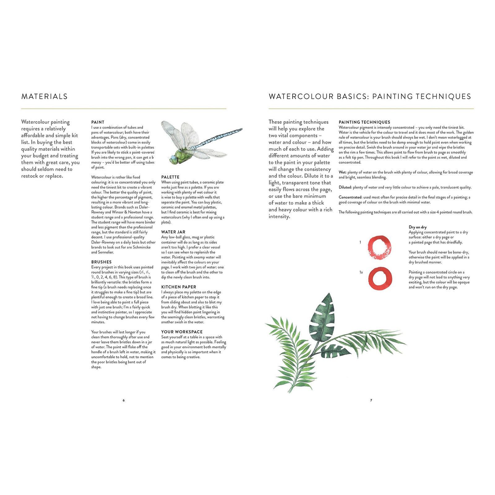 Cover of Botanical Watercolour Art Pad: 15 Flowers, Plants and Animals for You to Paint