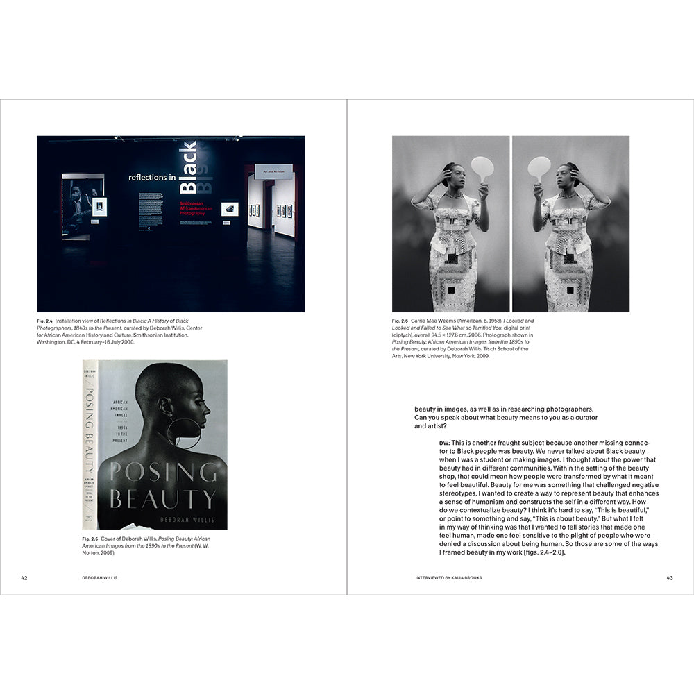 Double-page spread from a book with text and images on a white background