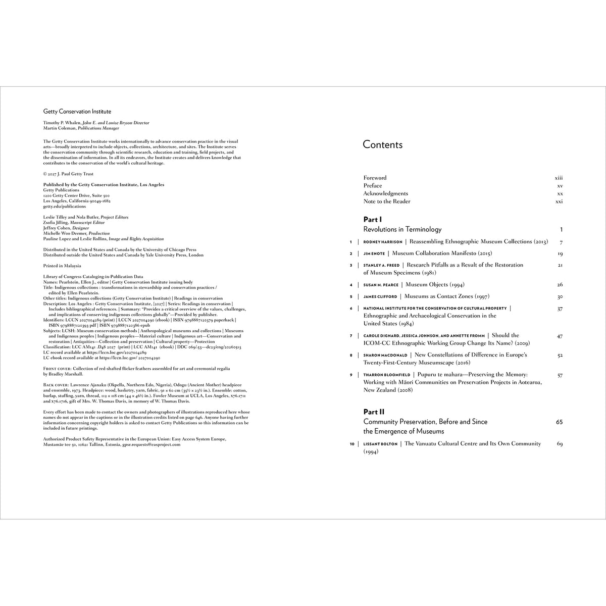Indigenous Collections: Transformations in Stewardship and Conservation Practices
