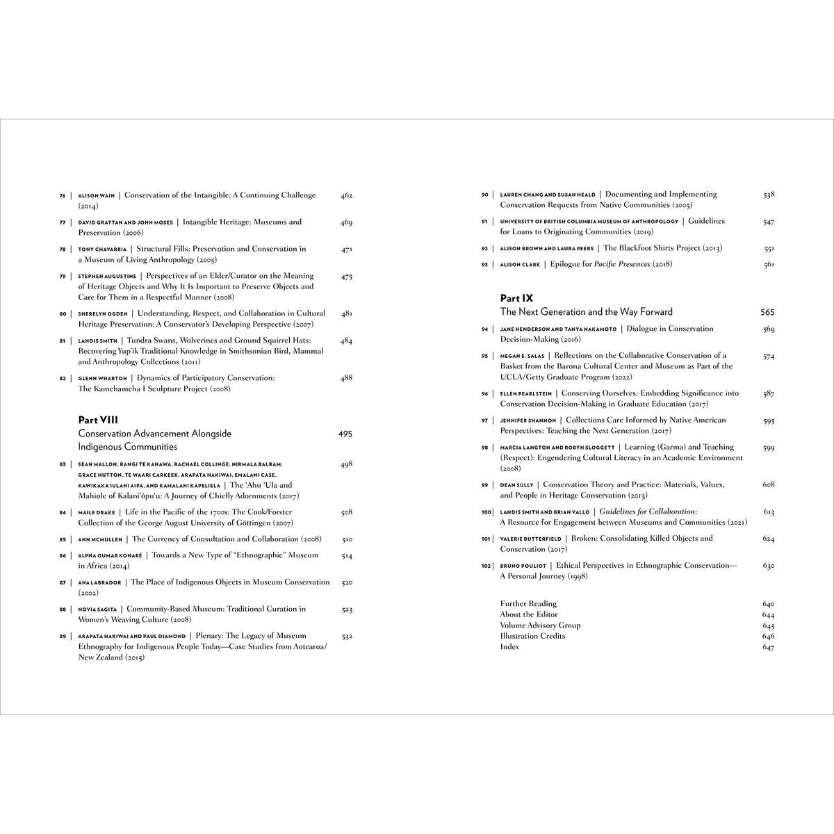 Indigenous Collections: Transformations in Stewardship and Conservation Practices