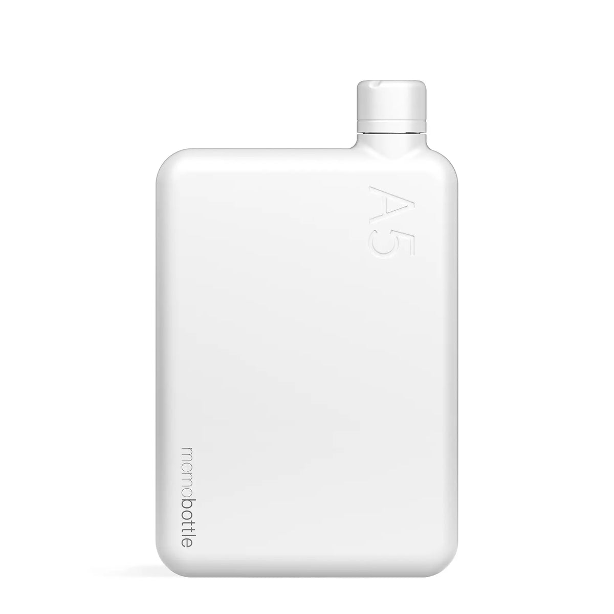 A5 memobottle (Stainless Steel) - White