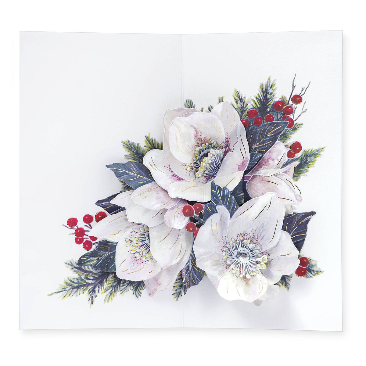 Holiday Rose Pop-Up Notecard