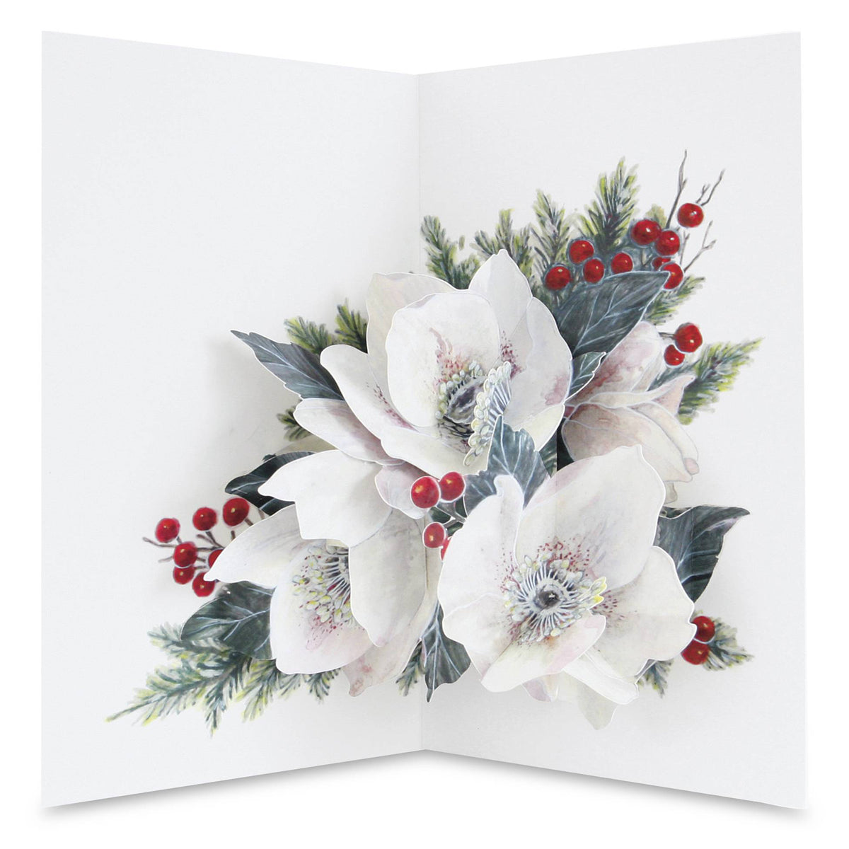 Holiday Rose Pop-Up Notecard
