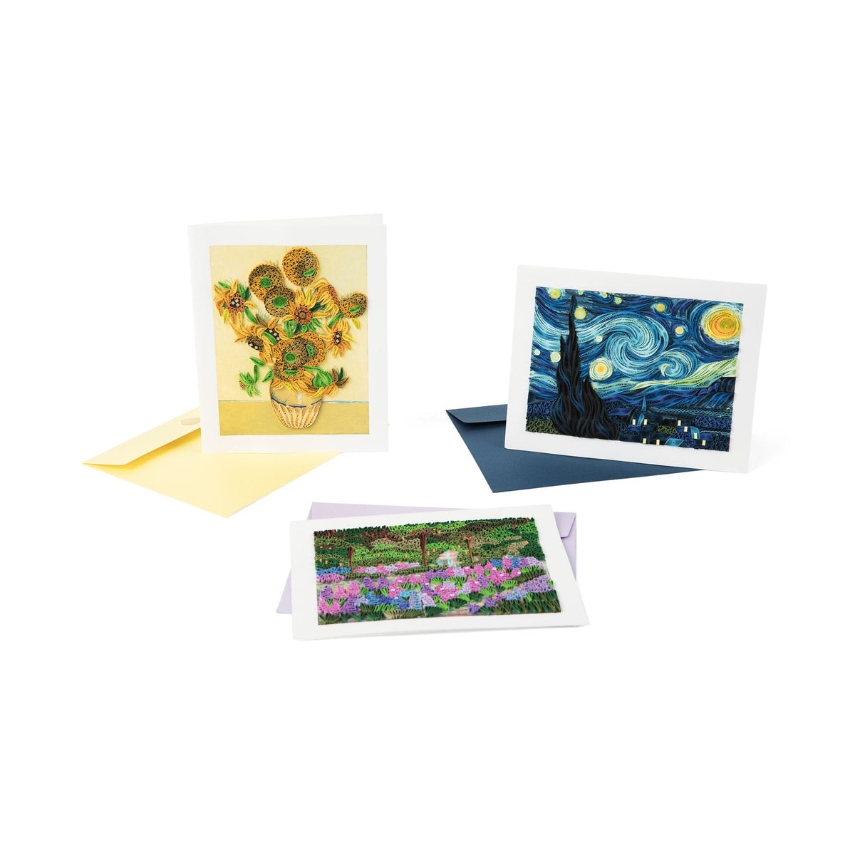 Van Gogh Starry Night Quilled Greeting Card