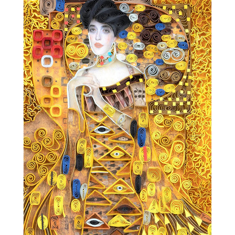 Klimt The Lady In Gold Quilled Greeting Card - Getty Museum Store Klimt The Lady In Gold Quilled Greeting Card - Getty Museum Store