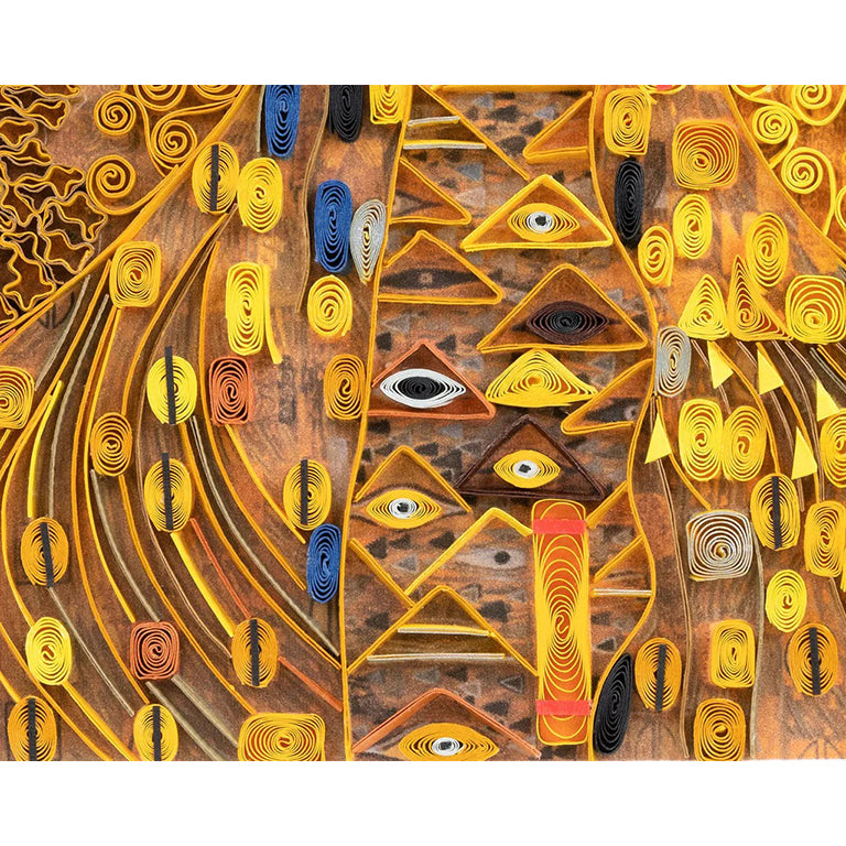 Klimt The Lady In Gold Quilled Greeting Card - Getty Museum Store Klimt The Lady In Gold Quilled Greeting Card - Getty Museum Store