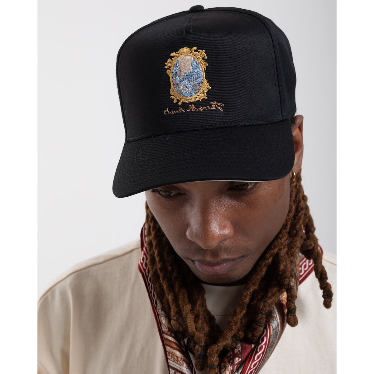 Portal of Rouen Cathedral 5 Panel Hat - Black