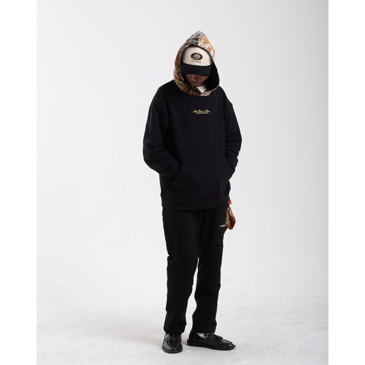 Psyche at the Basketmakers Jacquard Tapestry Hoodie - Black