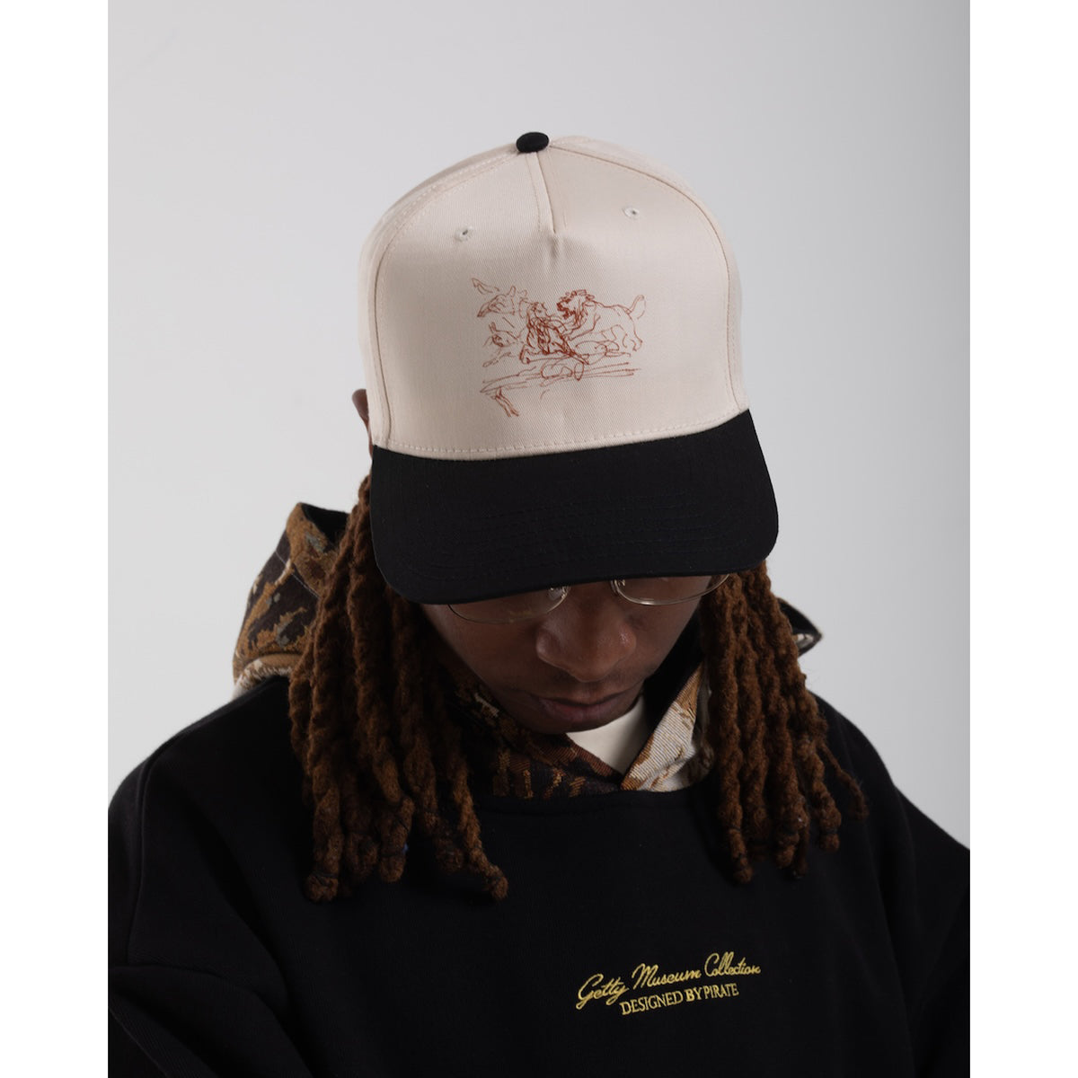 Psyche at the Basketmakers Jacquard Tapestry Hoodie - Black