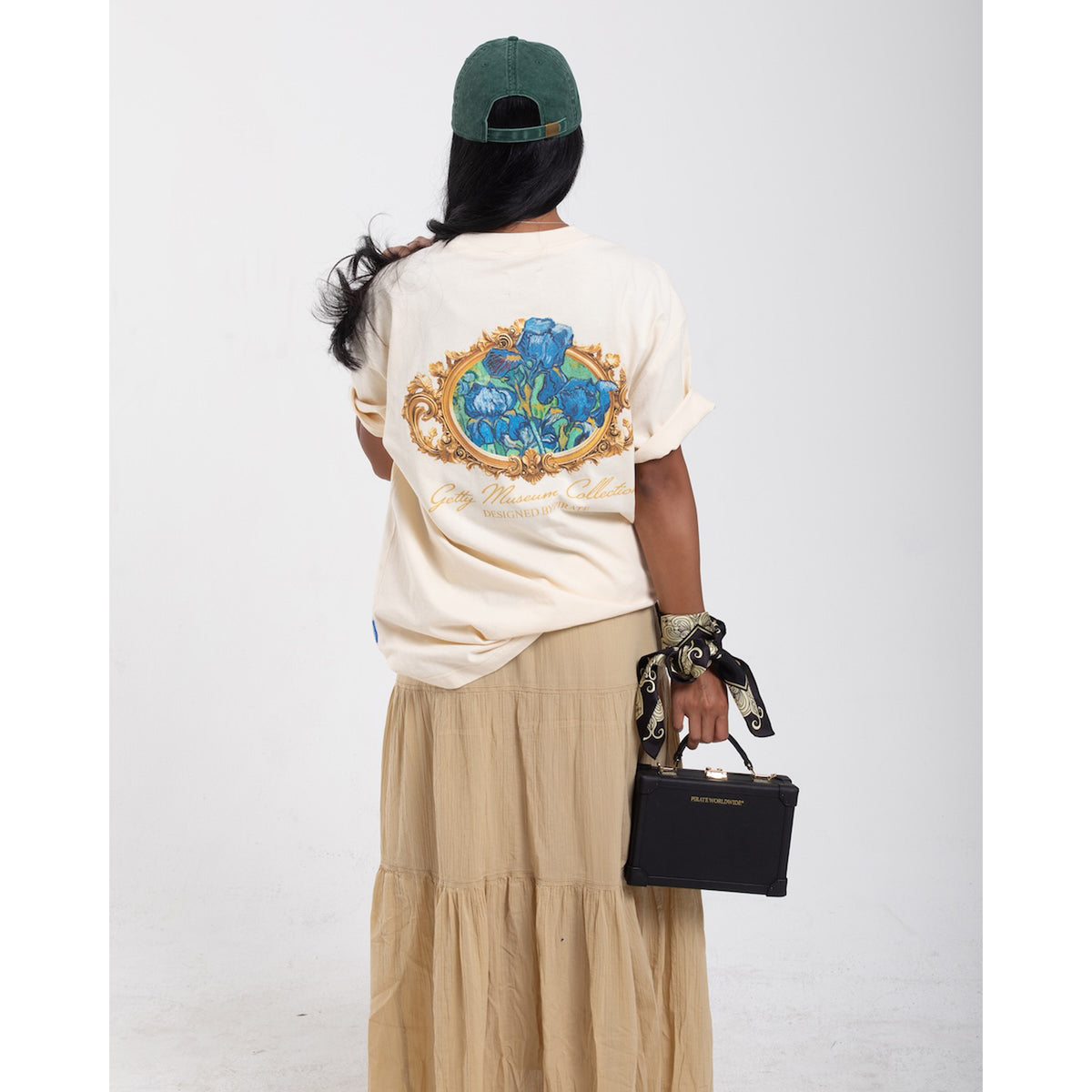 Van Gogh Irises Graphic Tee - Cream