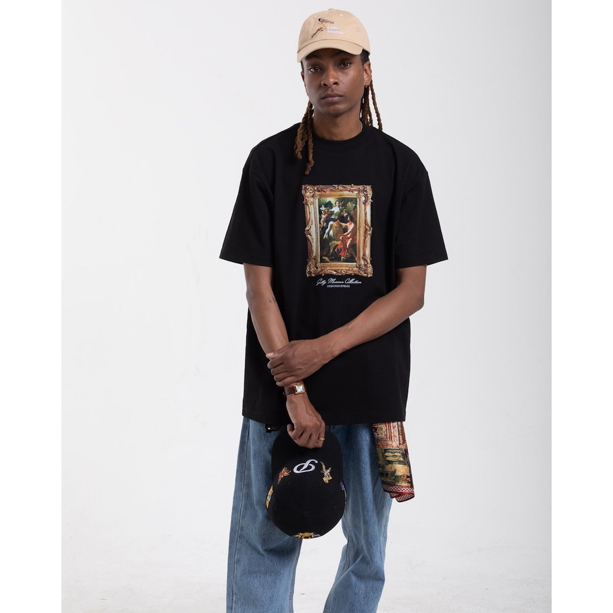Venus at the Forge of Vulcan Framed Graphic Tee - Black