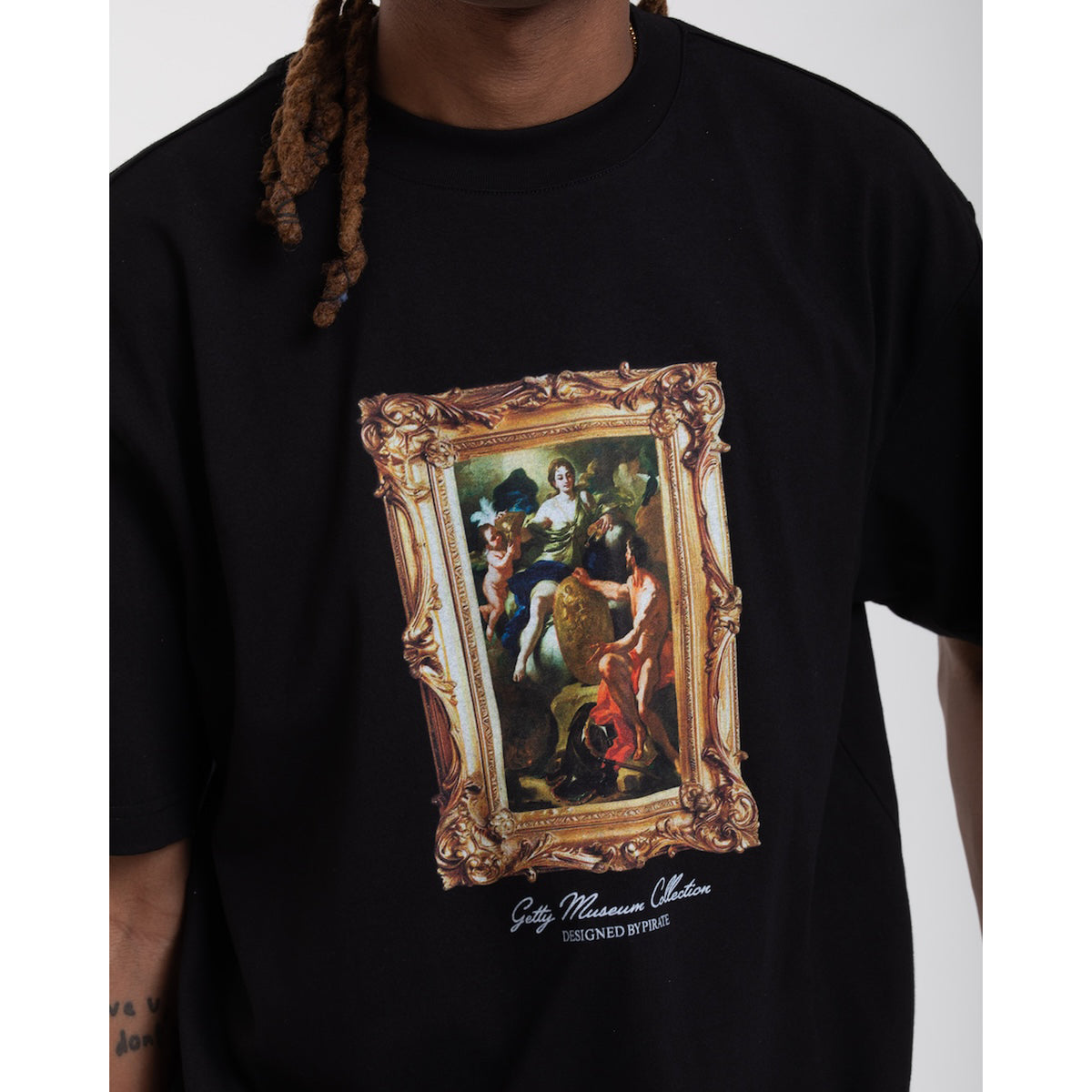Venus at the Forge of Vulcan Framed Graphic Tee - Black
