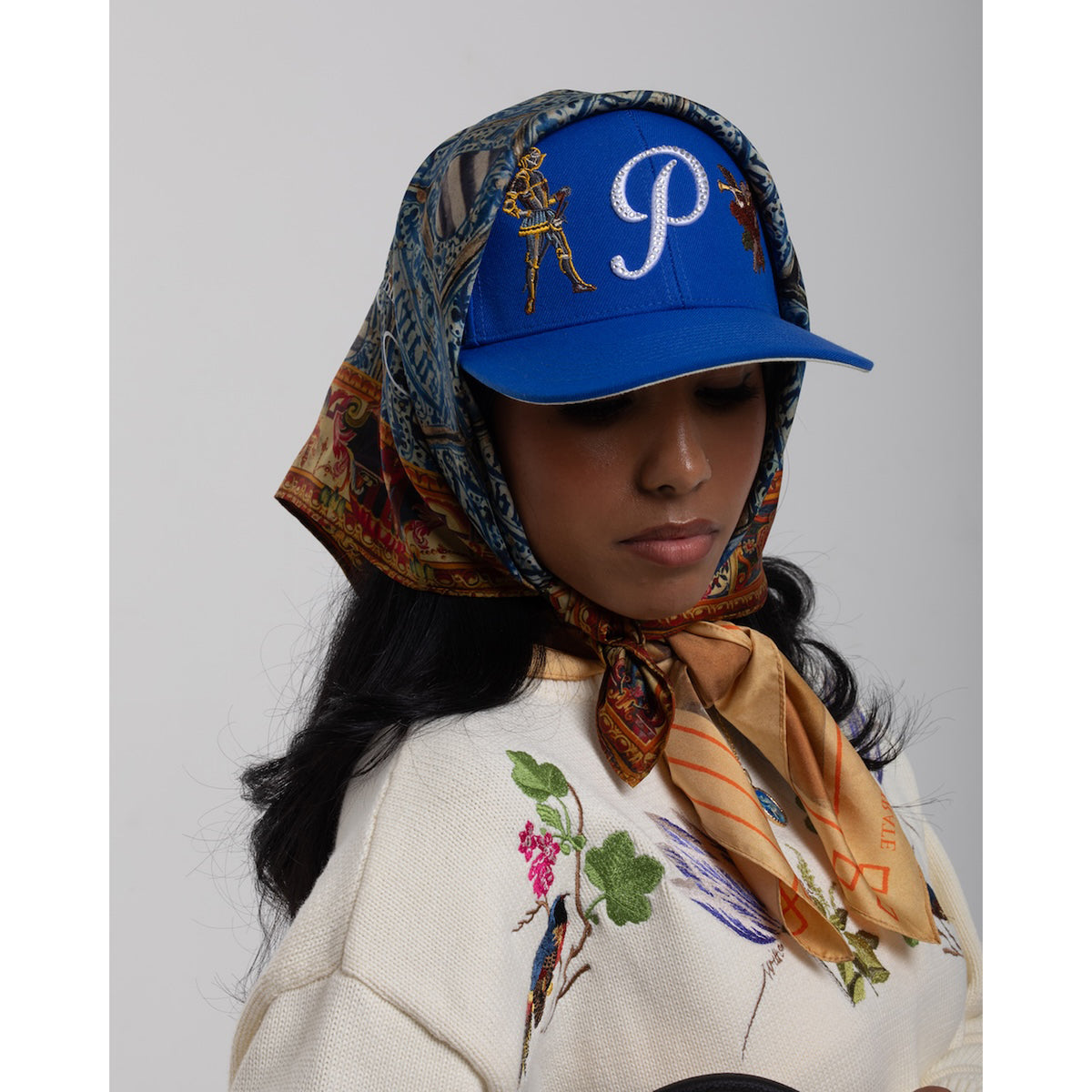 All Over Embroidery Snapback - Royal
