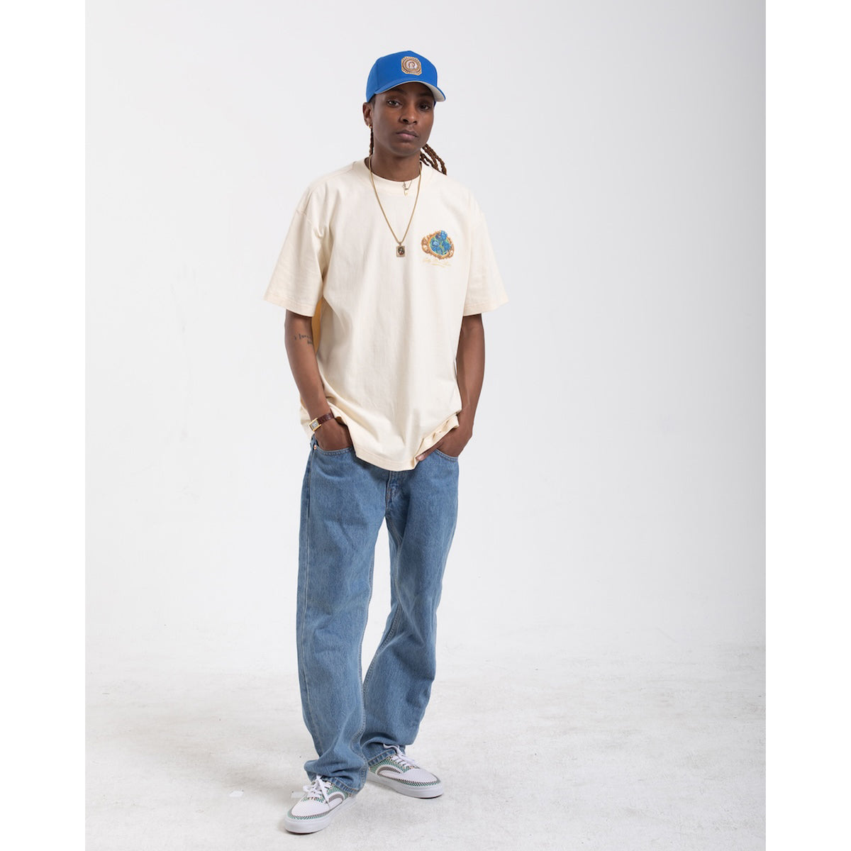 Van Gogh Irises Graphic Tee - Cream